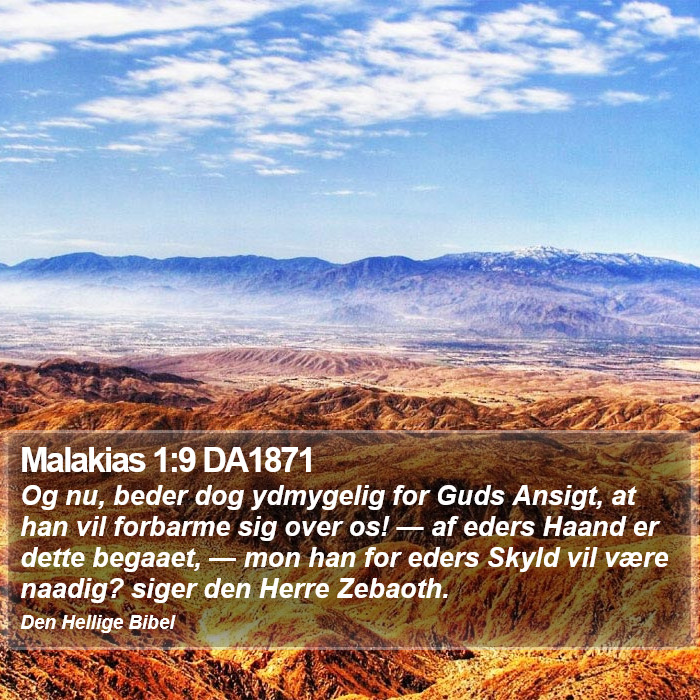 Malakias 1:9 DA1871 Bible Study