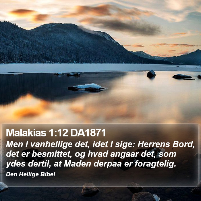 Malakias 1:12 DA1871 Bible Study