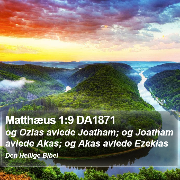 Matthæus 1:9 DA1871 Bible Study