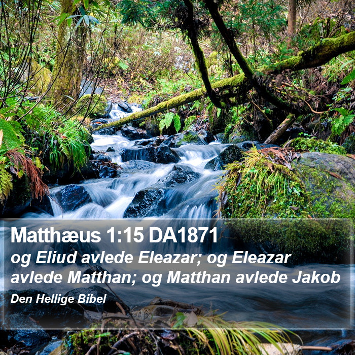 Matthæus 1:15 DA1871 Bible Study