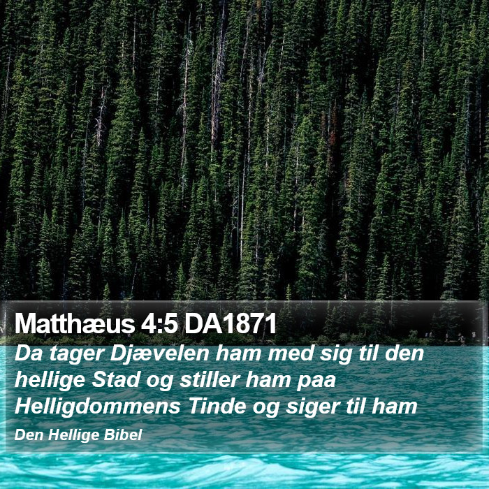 Matthæus 4:5 DA1871 Bible Study