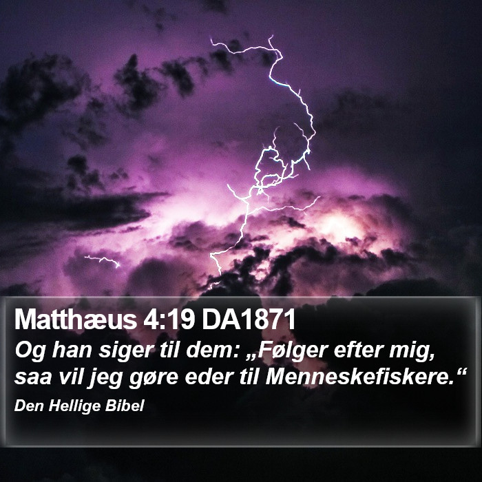 Matthæus 4:19 DA1871 Bible Study