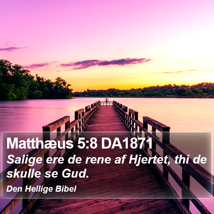 Matthæus 5:8 DA1871 Bible Study