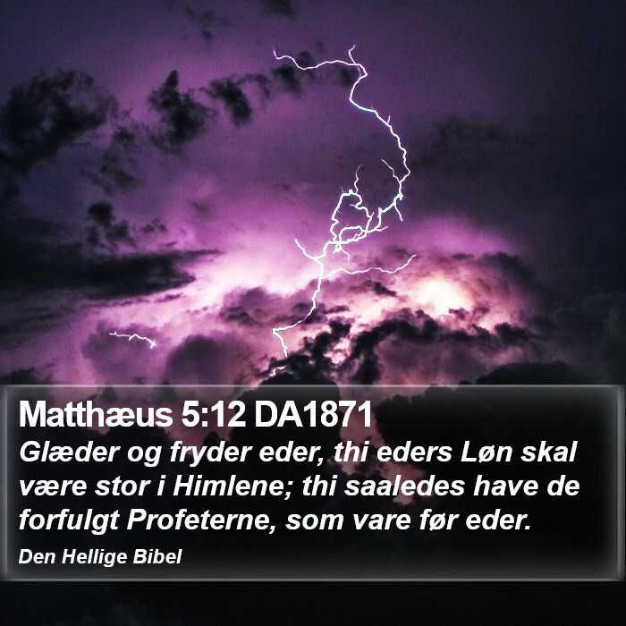 Matthæus 5:12 DA1871 Bible Study