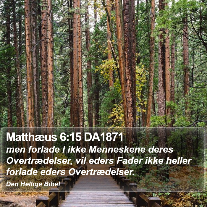 Matthæus 6:15 DA1871 Bible Study