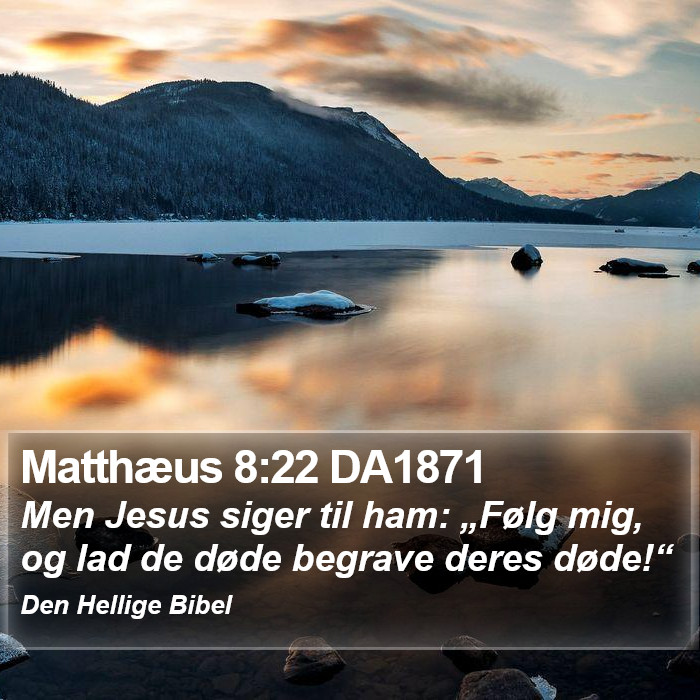 Matthæus 8:22 DA1871 Bible Study