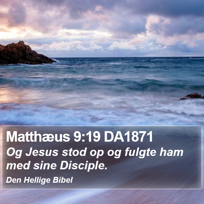 Matthæus 9:19 DA1871 Bible Study
