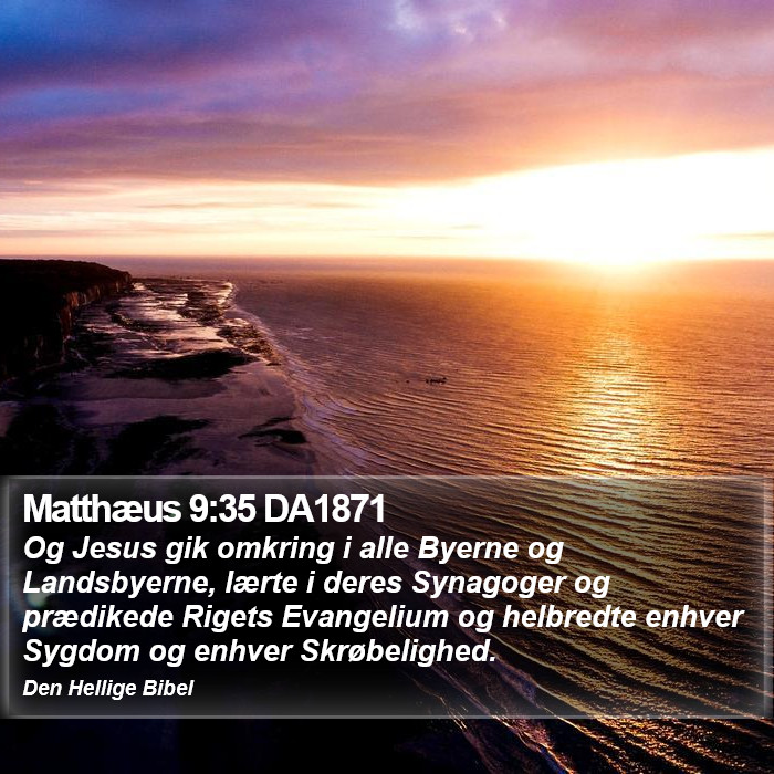 Matthæus 9:35 DA1871 Bible Study