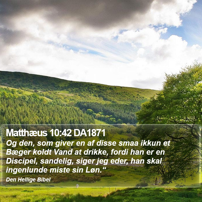 Matthæus 10:42 DA1871 Bible Study