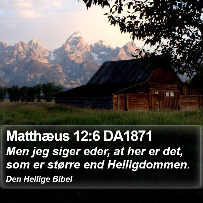 Matthæus 12:6 DA1871 Bible Study