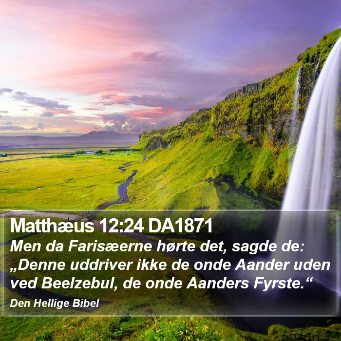 Matthæus 12:24 DA1871 Bible Study