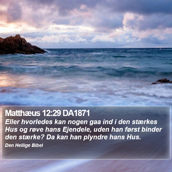 Matthæus 12:29 DA1871 Bible Study