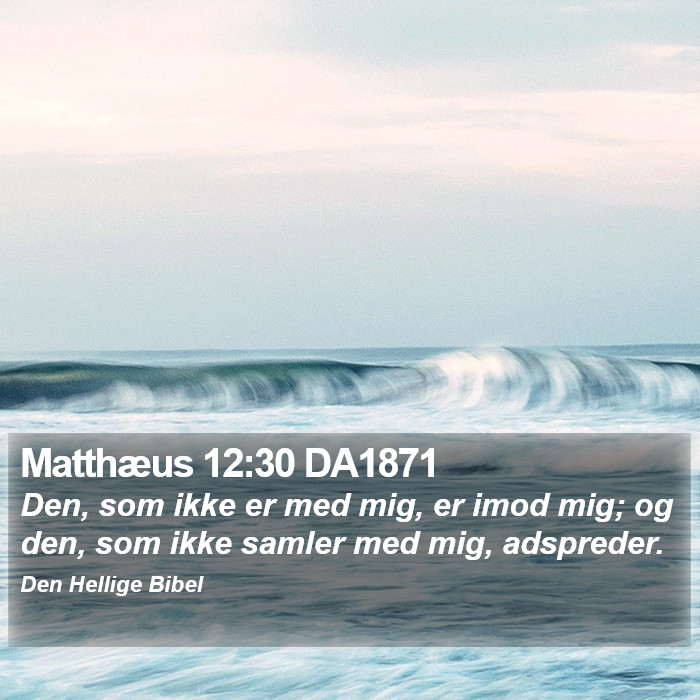 Matthæus 12:30 DA1871 Bible Study