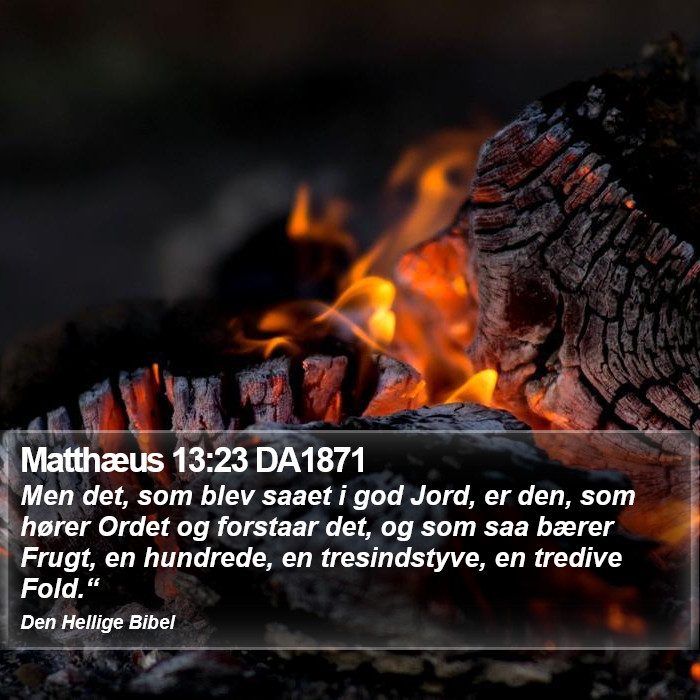 Matthæus 13:23 DA1871 Bible Study