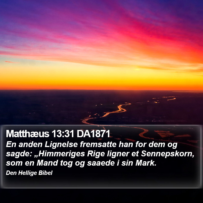 Matthæus 13:31 DA1871 Bible Study