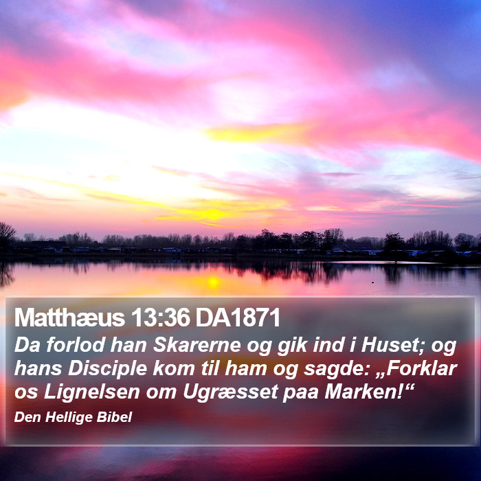 Matthæus 13:36 DA1871 Bible Study