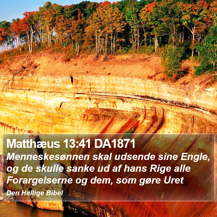 Matthæus 13:41 DA1871 Bible Study