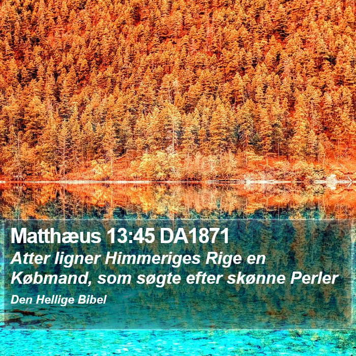 Matthæus 13:45 DA1871 Bible Study