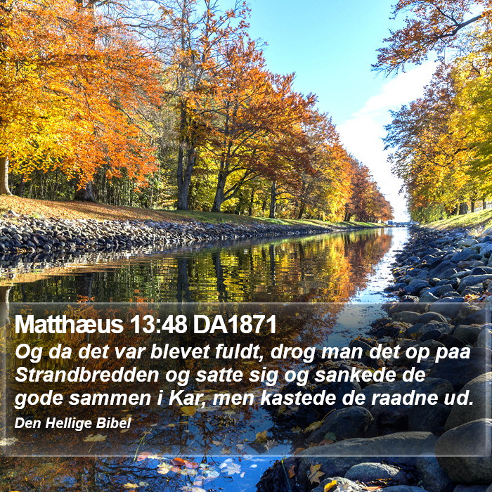 Matthæus 13:48 DA1871 Bible Study