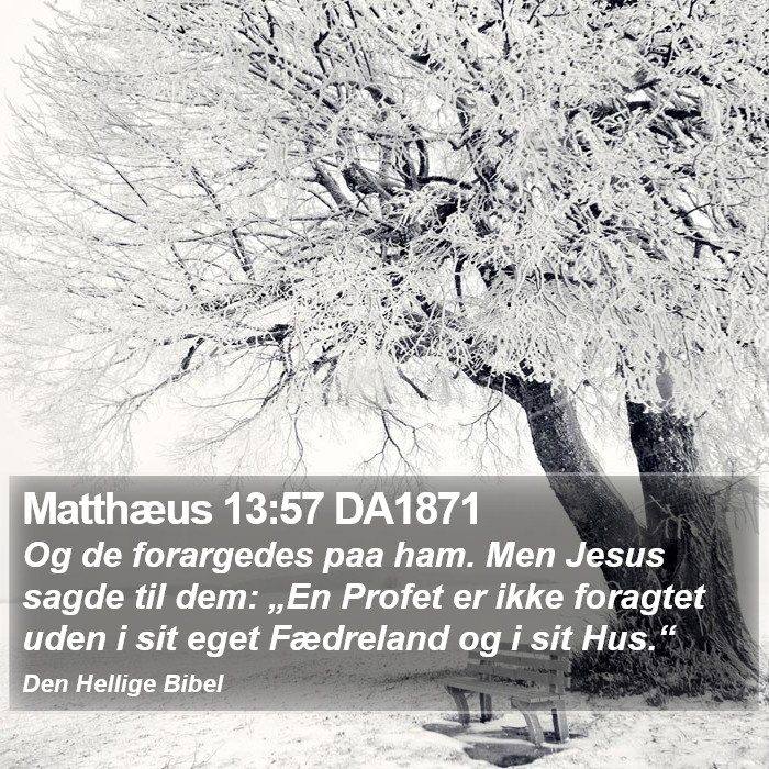 Matthæus 13:57 DA1871 Bible Study