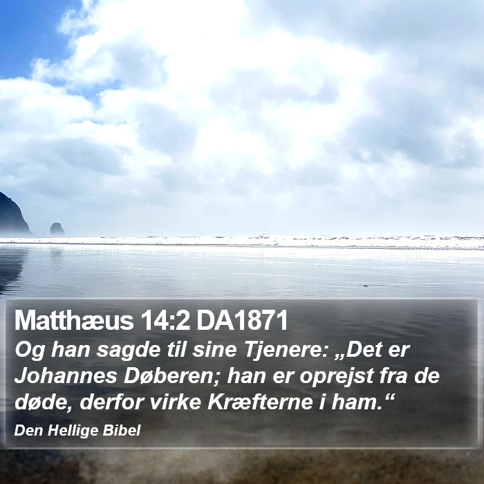 Matthæus 14:2 DA1871 Bible Study