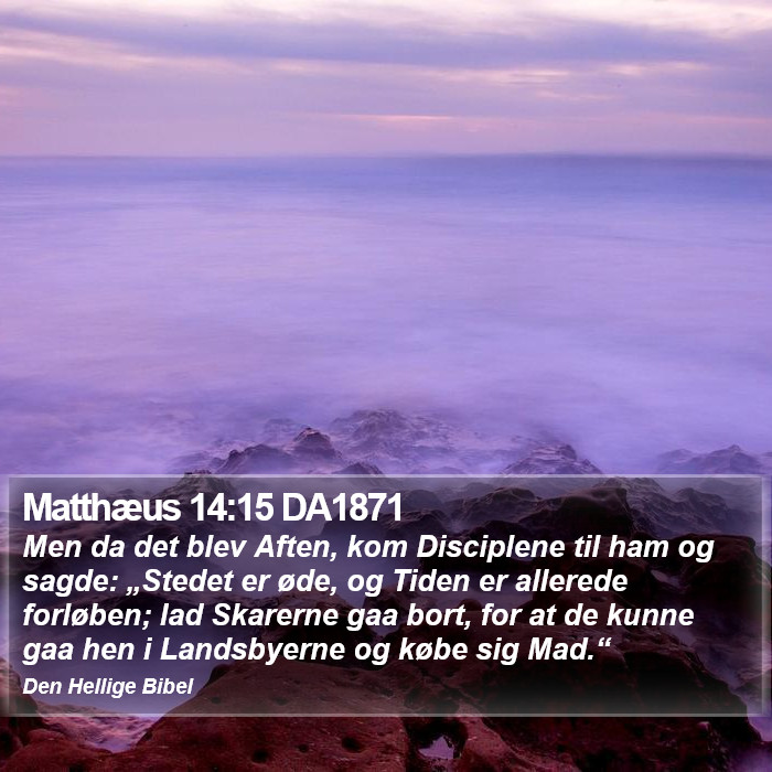 Matthæus 14:15 DA1871 Bible Study