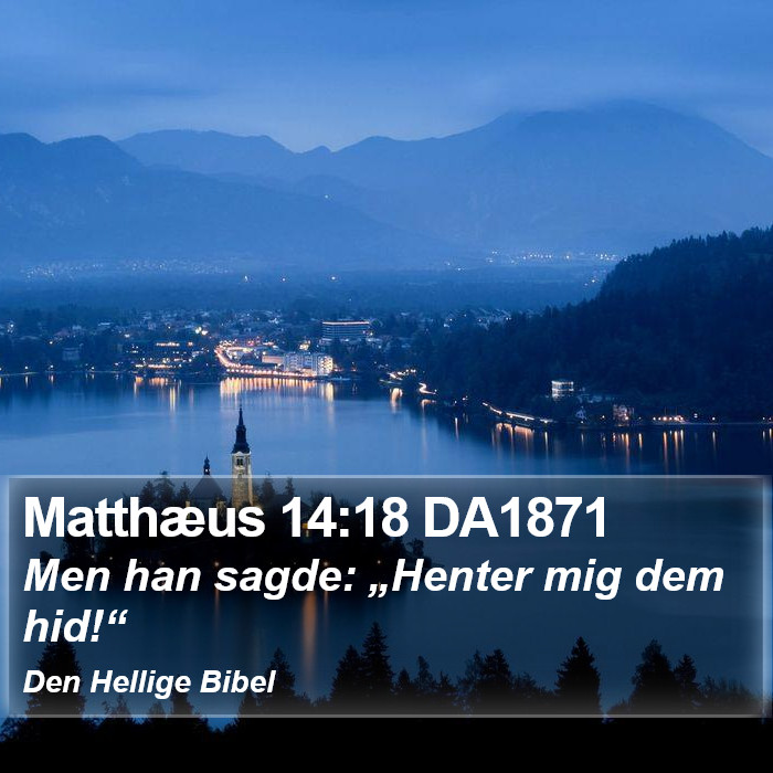 Matthæus 14:18 DA1871 Bible Study