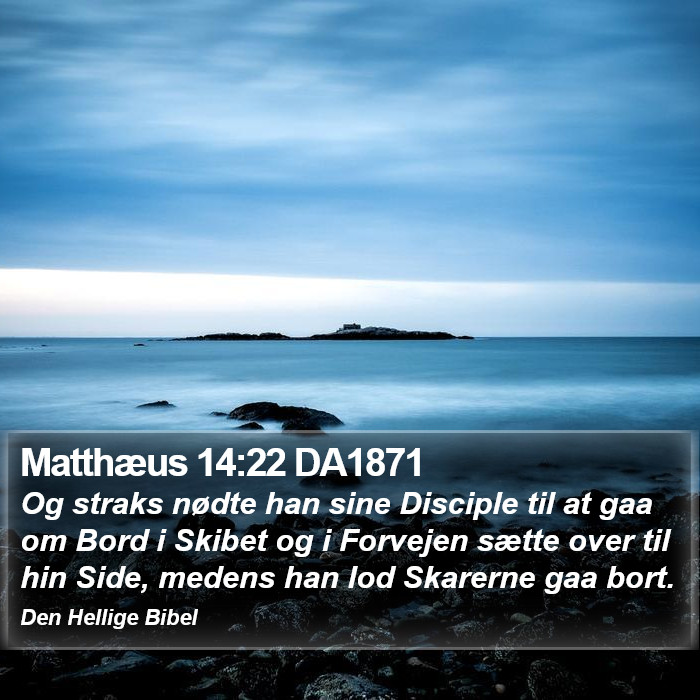 Matthæus 14:22 DA1871 Bible Study