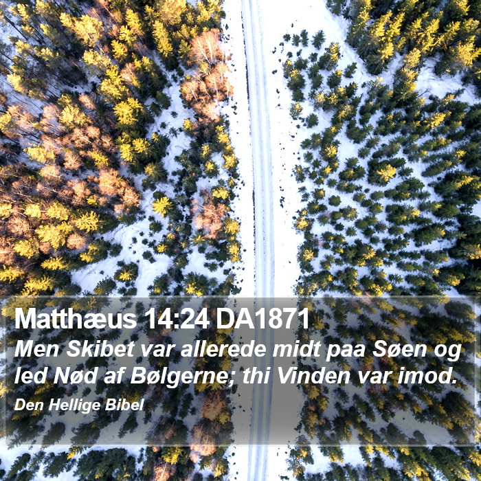 Matthæus 14:24 DA1871 Bible Study