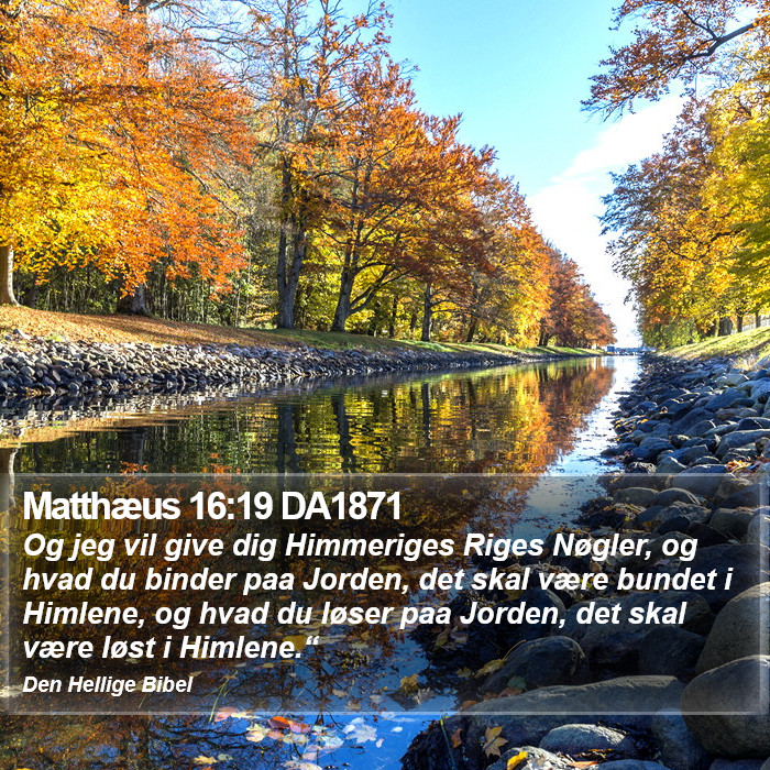 Matthæus 16:19 DA1871 Bible Study