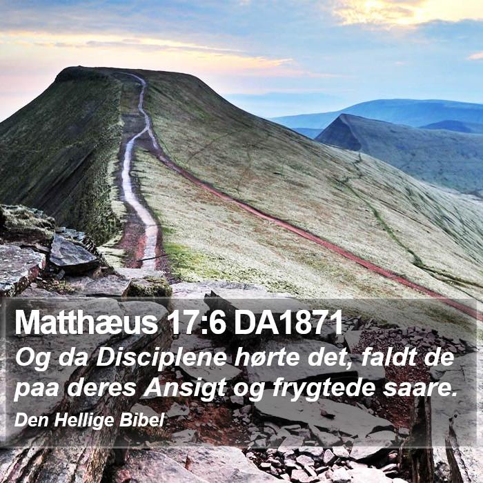 Matthæus 17:6 DA1871 Bible Study