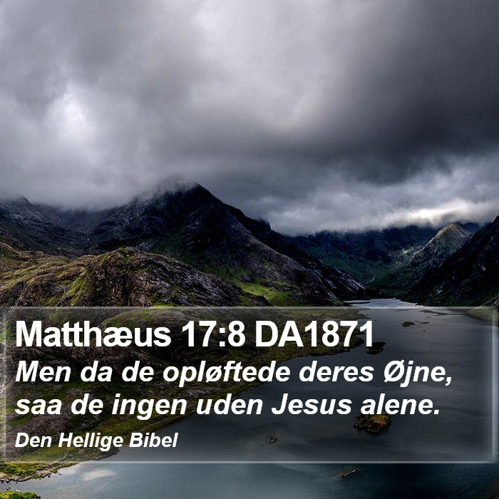 Matthæus 17:8 DA1871 Bible Study