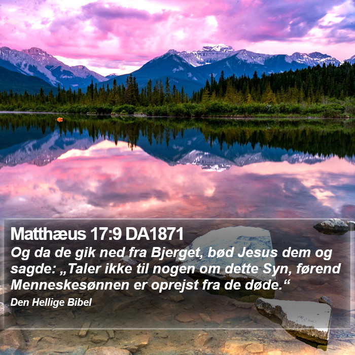 Matthæus 17:9 DA1871 Bible Study