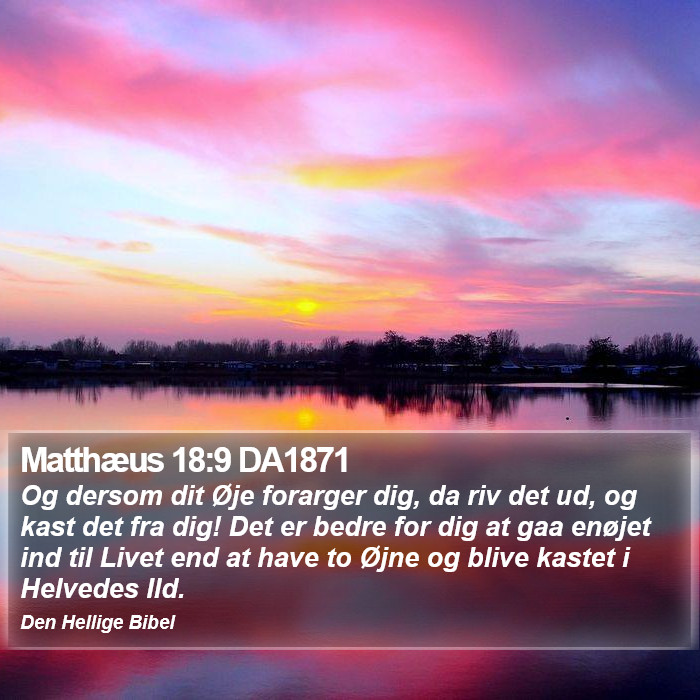 Matthæus 18:9 DA1871 Bible Study