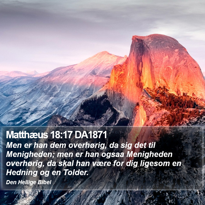 Matthæus 18:17 DA1871 Bible Study