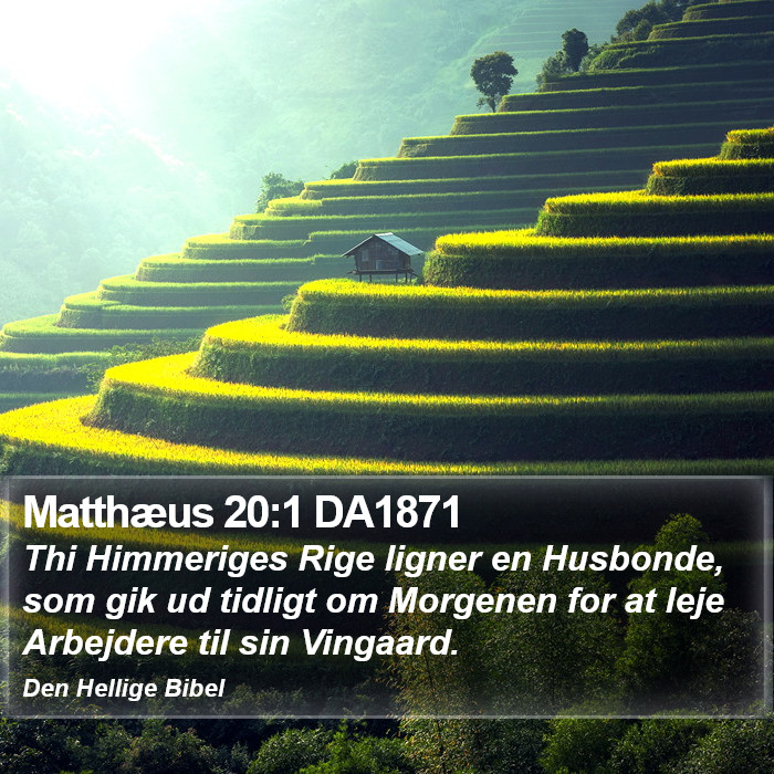 Matthæus 20:1 DA1871 Bible Study