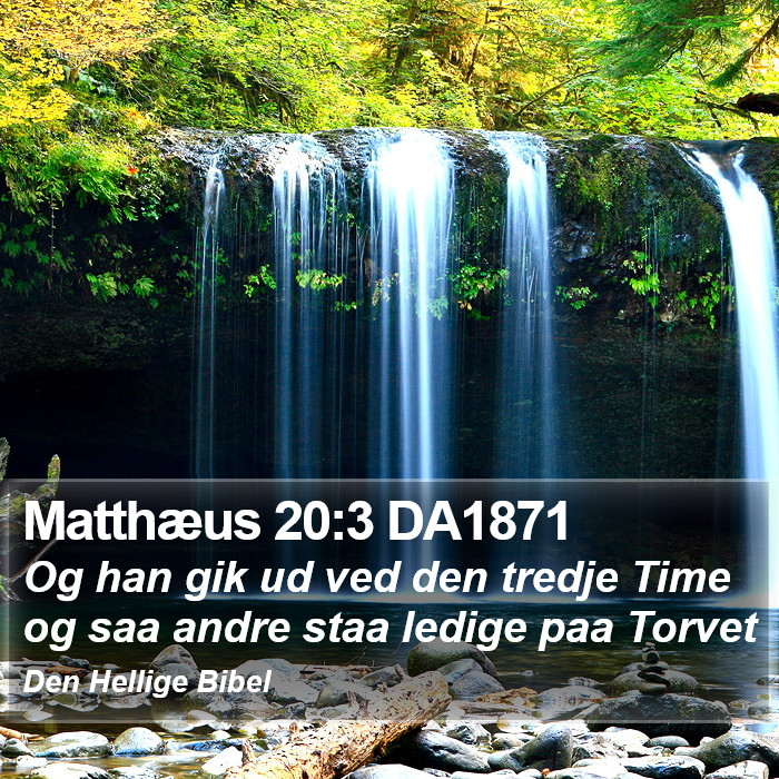 Matthæus 20:3 DA1871 Bible Study