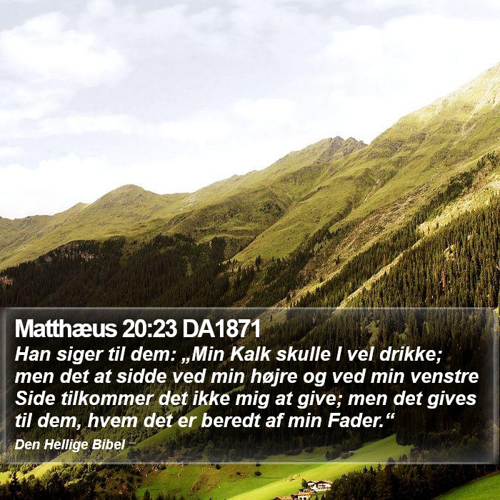 Matthæus 20:23 DA1871 Bible Study