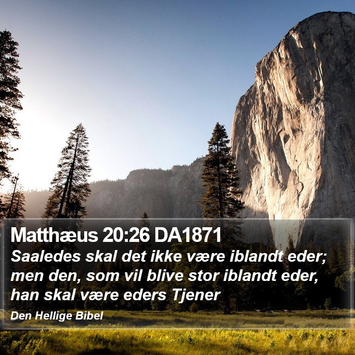 Matthæus 20:26 DA1871 Bible Study