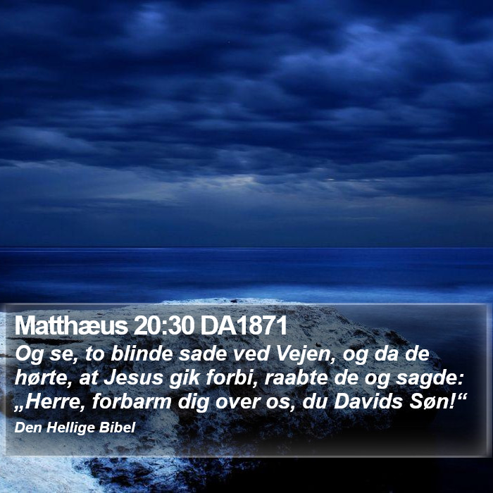 Matthæus 20:30 DA1871 Bible Study