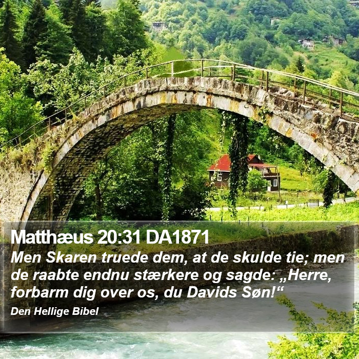 Matthæus 20:31 DA1871 Bible Study