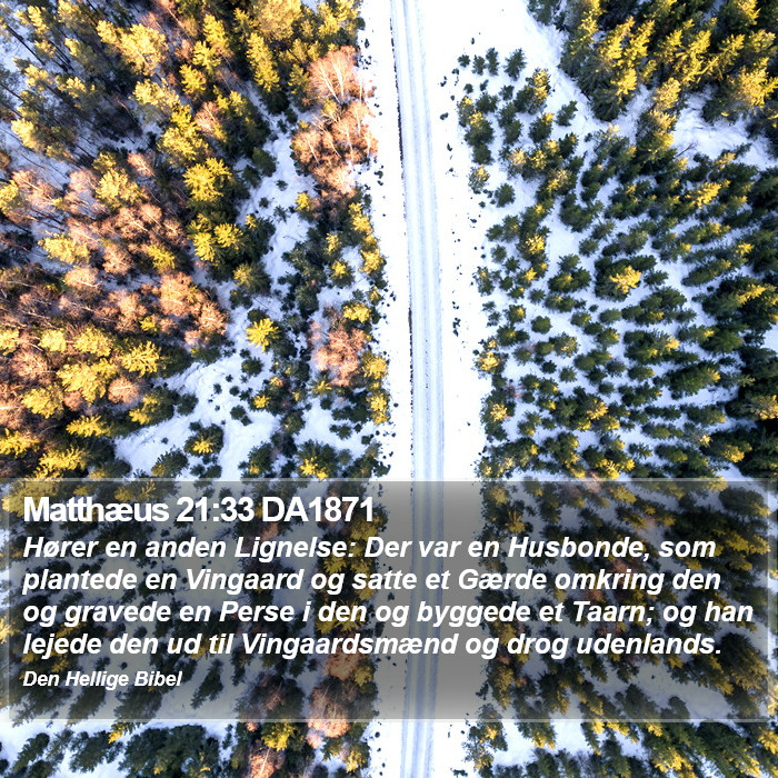 Matthæus 21:33 DA1871 Bible Study