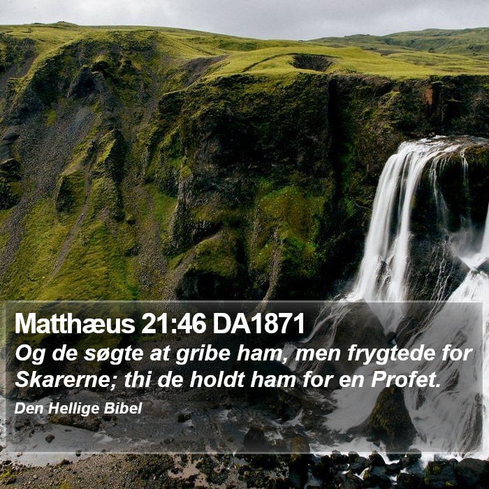 Matthæus 21:46 DA1871 Bible Study