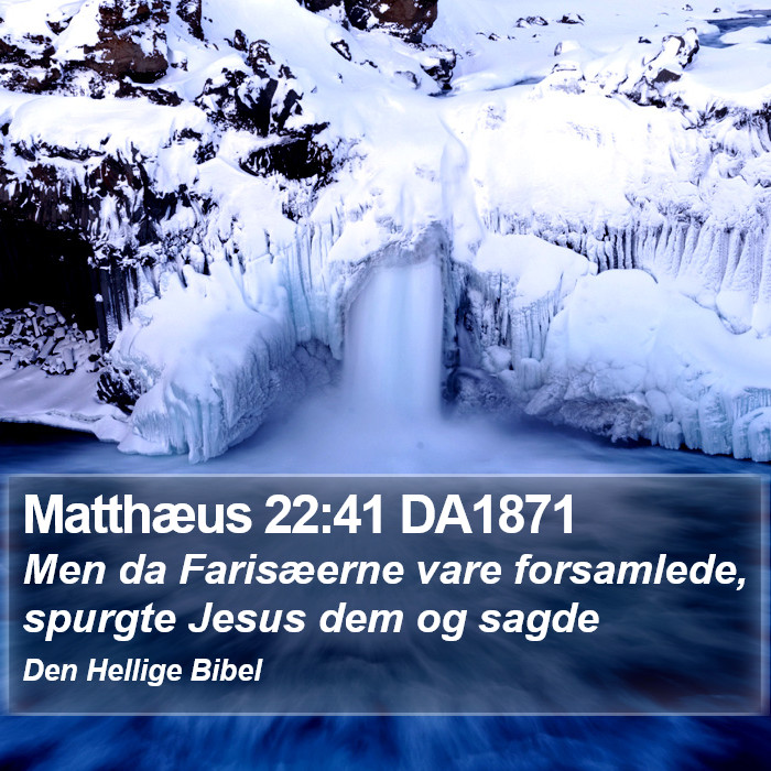 Matthæus 22:41 DA1871 Bible Study