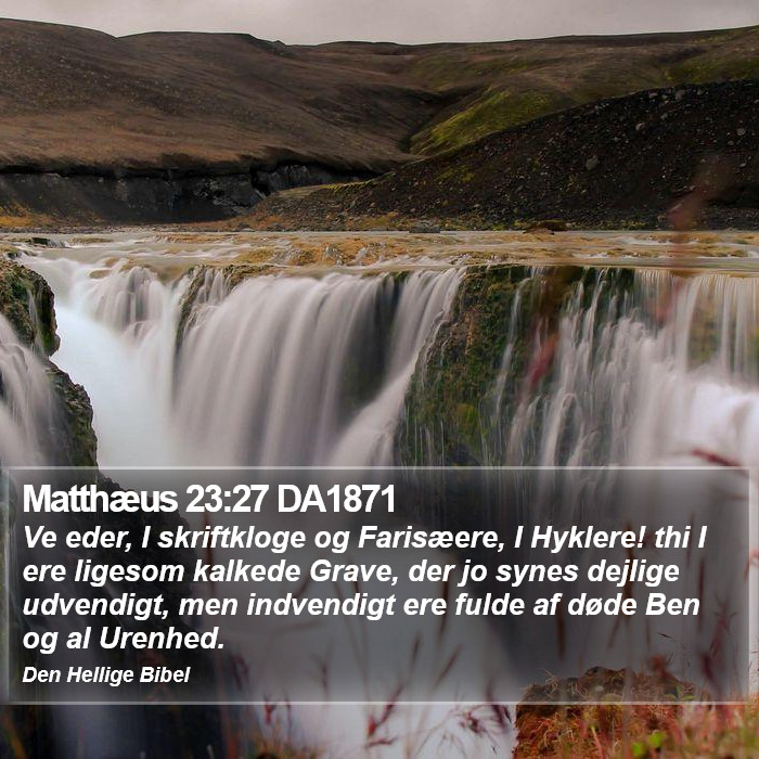 Matthæus 23:27 DA1871 Bible Study