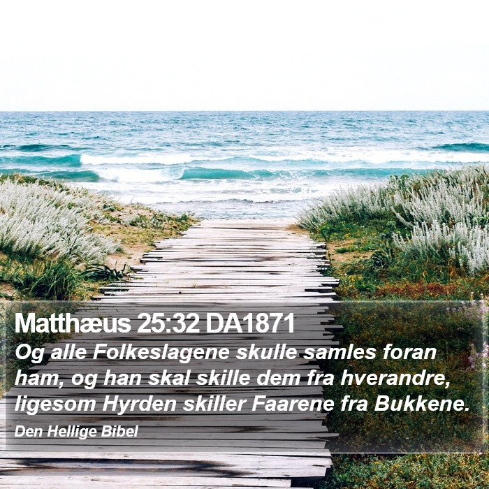 Matthæus 25:32 DA1871 Bible Study