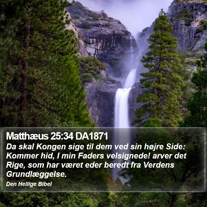 Matthæus 25:34 DA1871 Bible Study