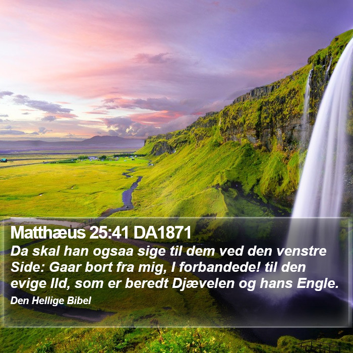 Matthæus 25:41 DA1871 Bible Study