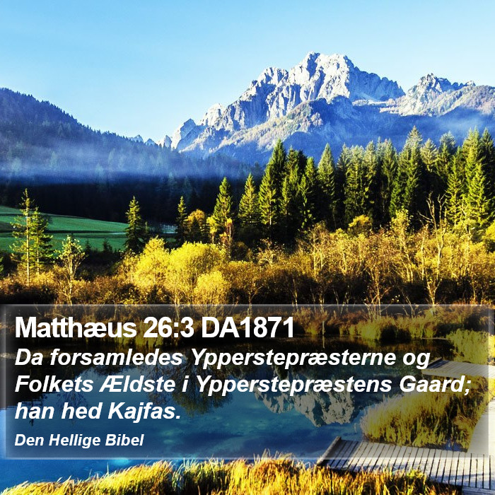 Matthæus 26:3 DA1871 Bible Study