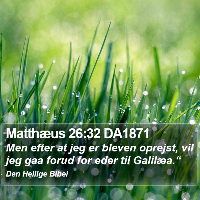 Matthæus 26:32 DA1871 Bible Study